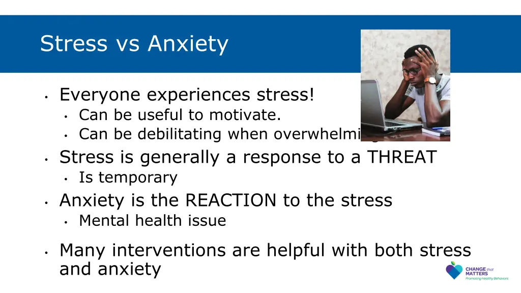 stress vs anxiety