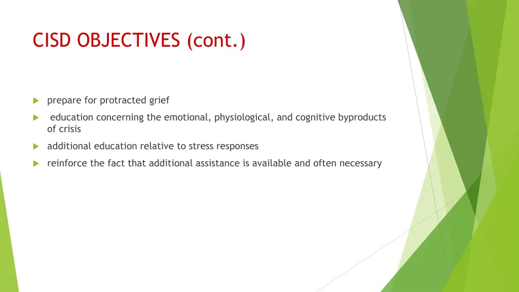 cisd objectives cont