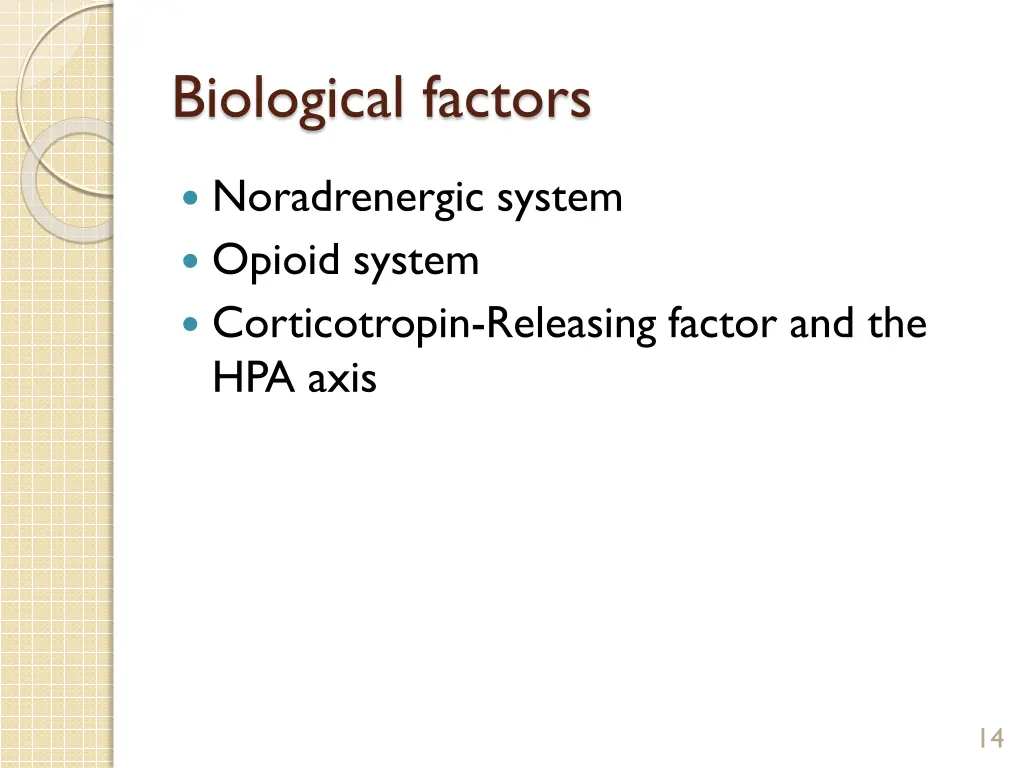 biological factors