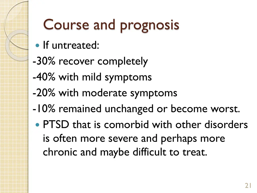 course and prognosis