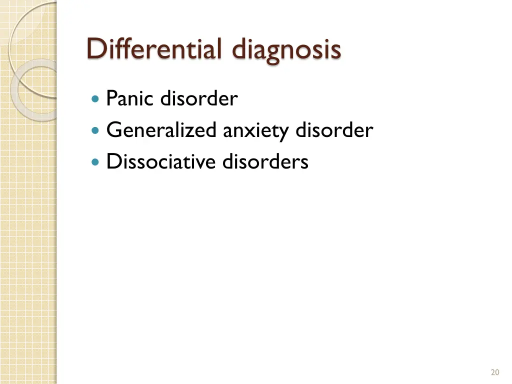 differential diagnosis