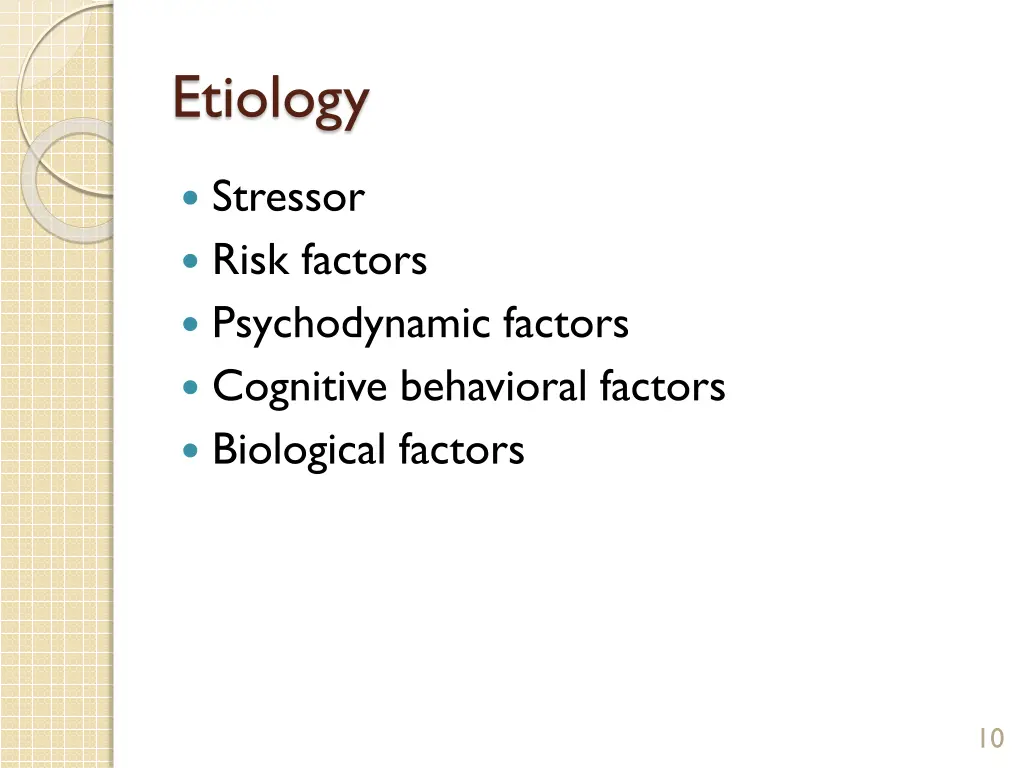 etiology