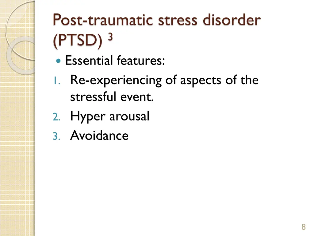 post traumatic stress disorder ptsd 3 essential