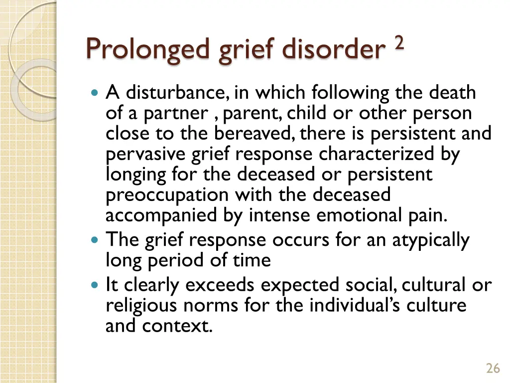 prolonged grief disorder 2