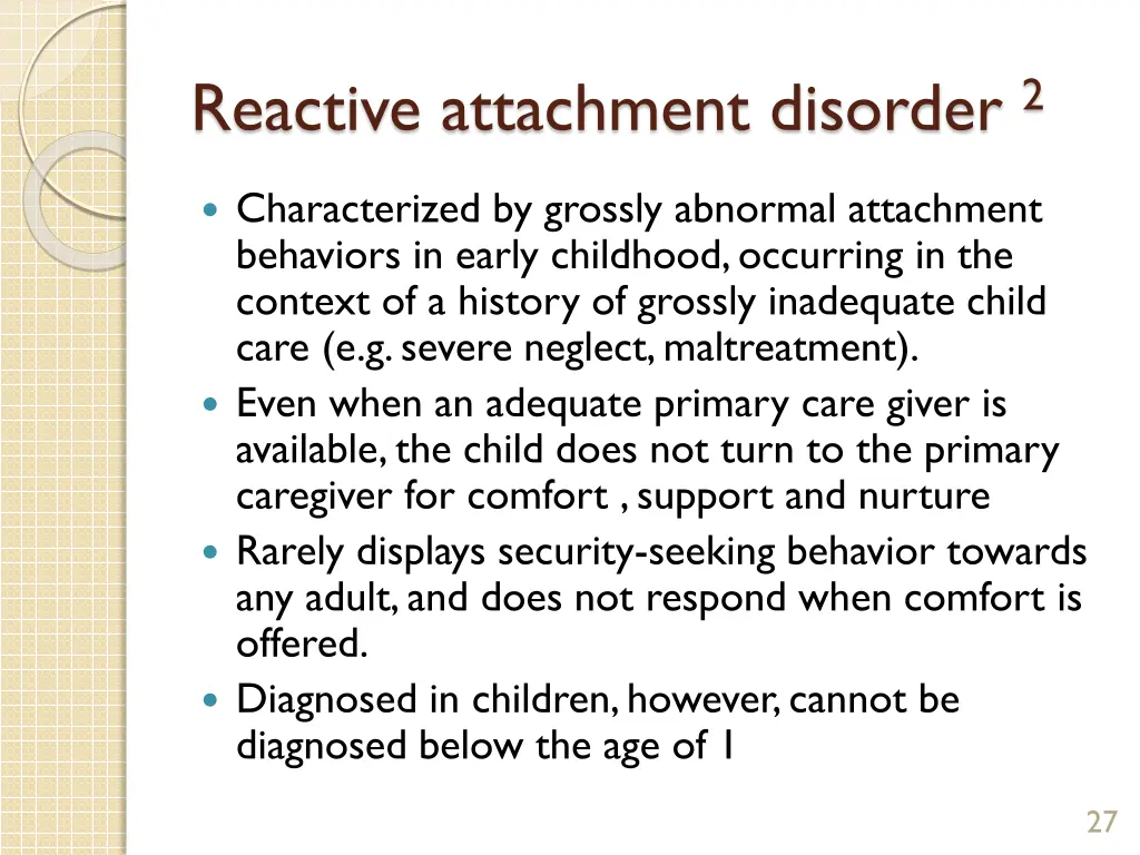 reactive attachment disorder 2