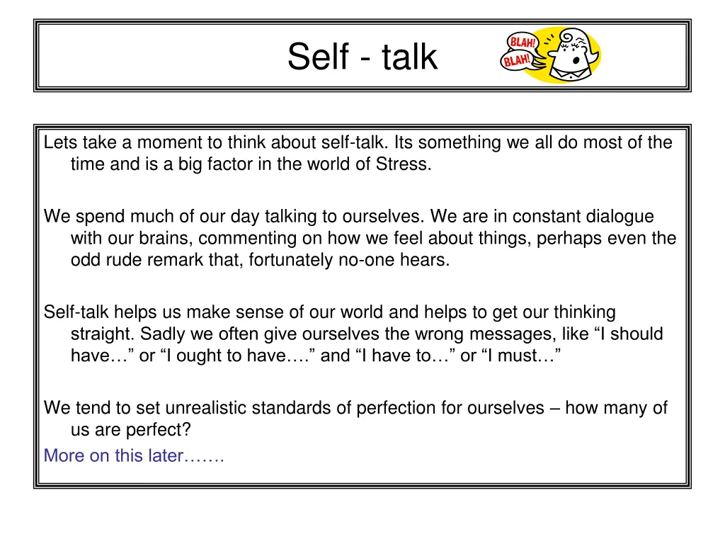 self talk