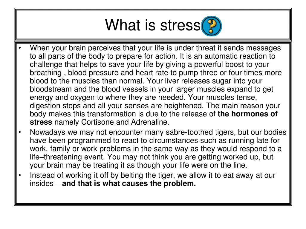 what is stress