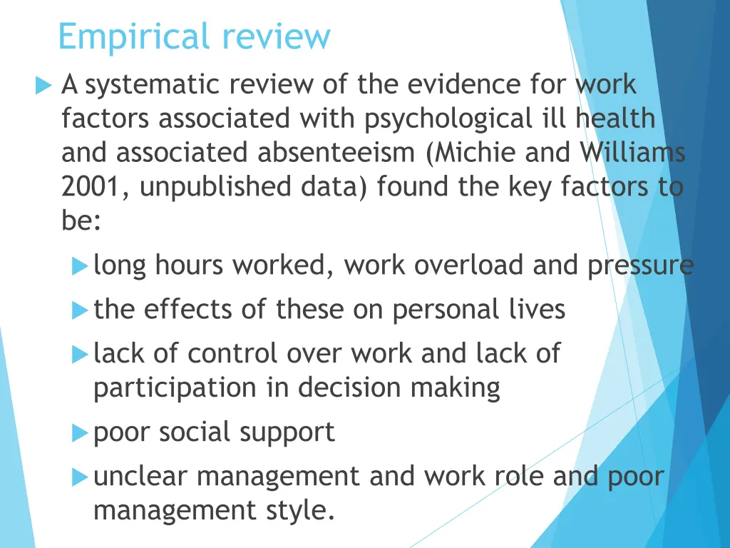 empirical review a systematic review