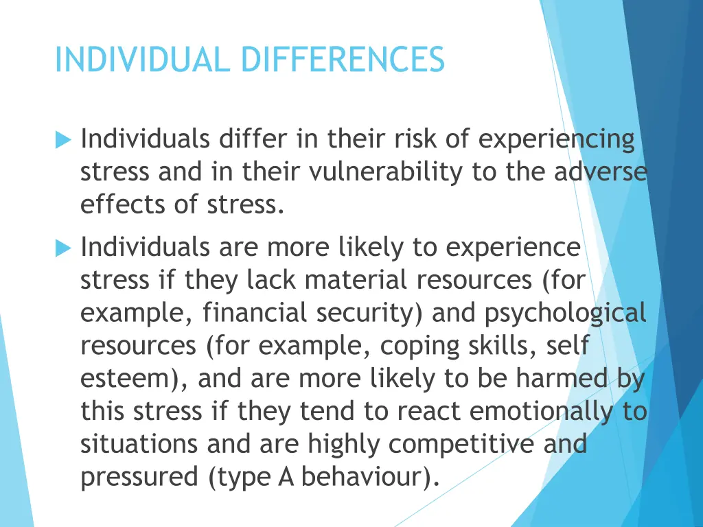 individual differences