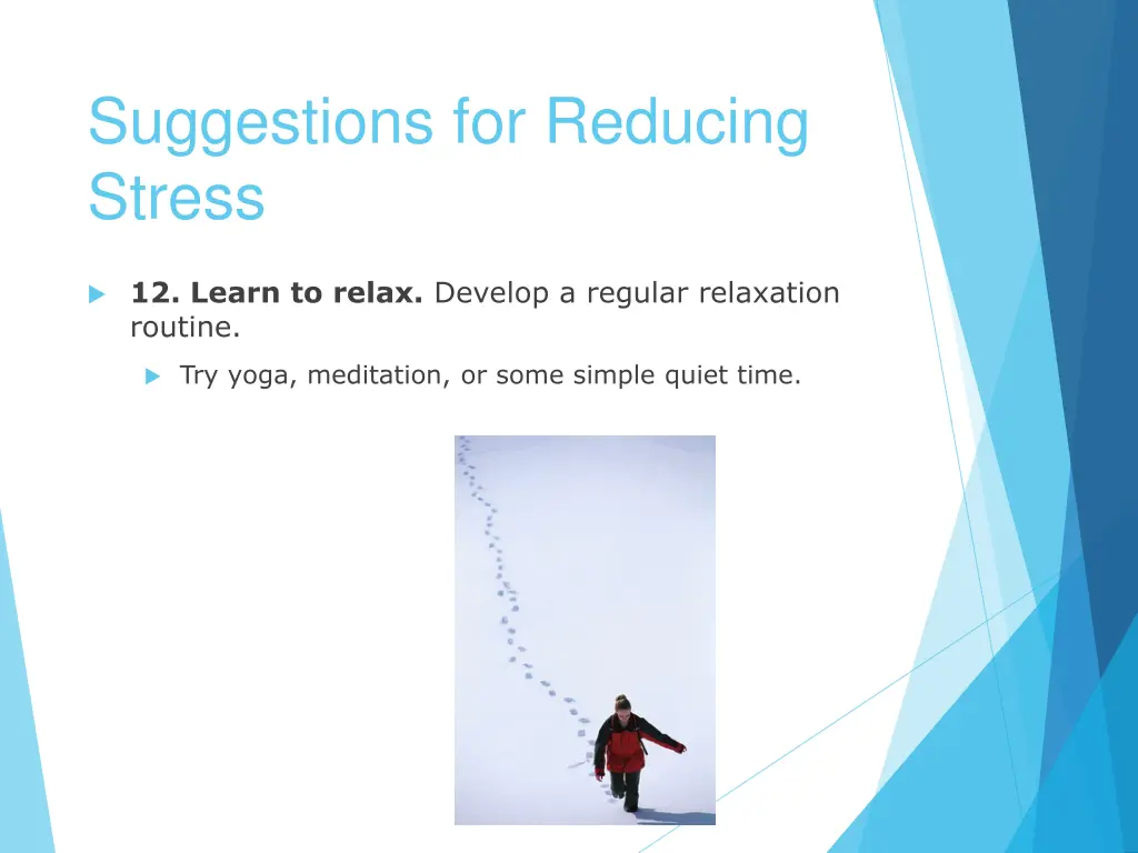 suggestions for reducing stress 10