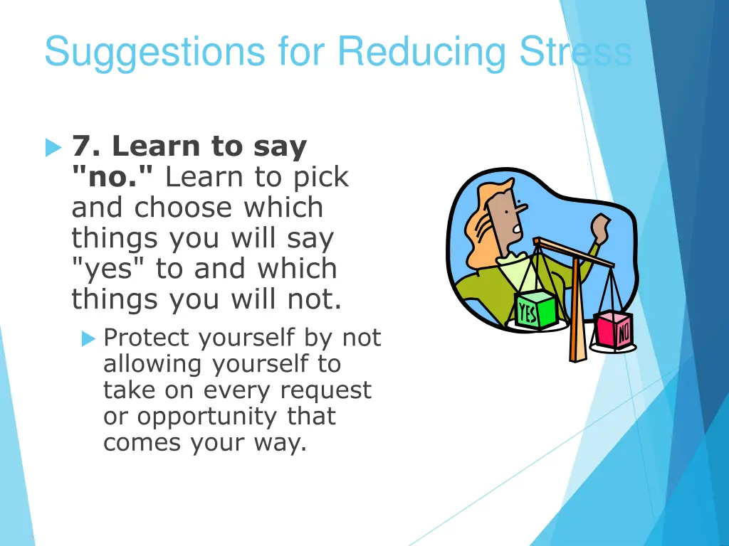 suggestions for reducing stress 6