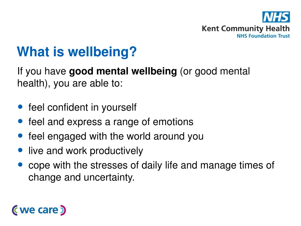 what is wellbeing