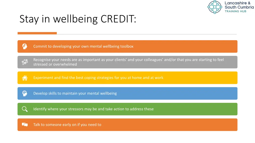 stay in wellbeing credit