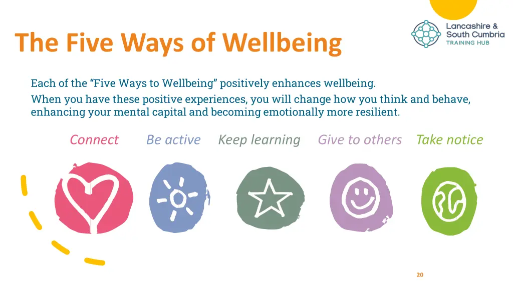 the five ways of wellbeing