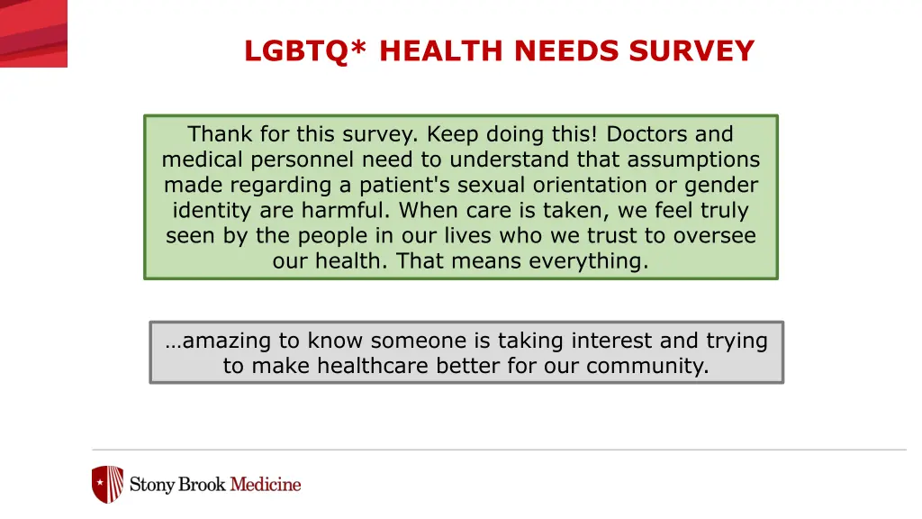 lgbtq health needs survey