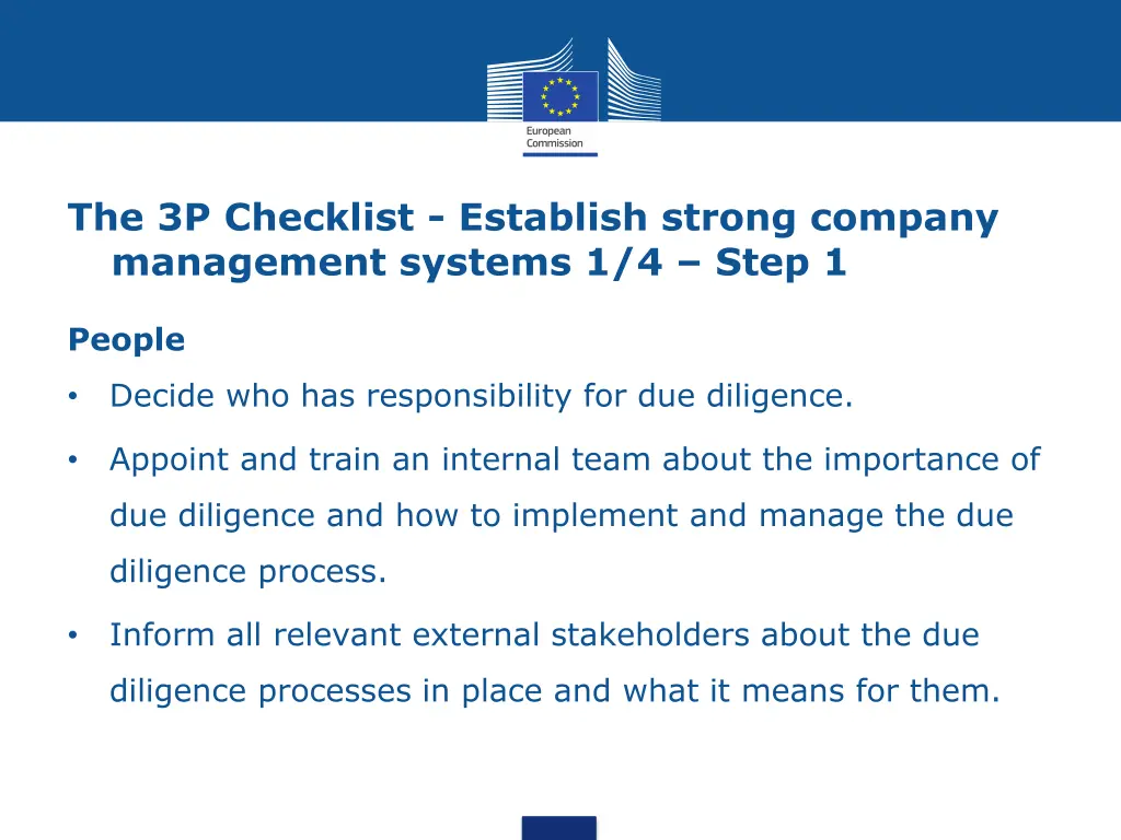 the 3p checklist establish strong company