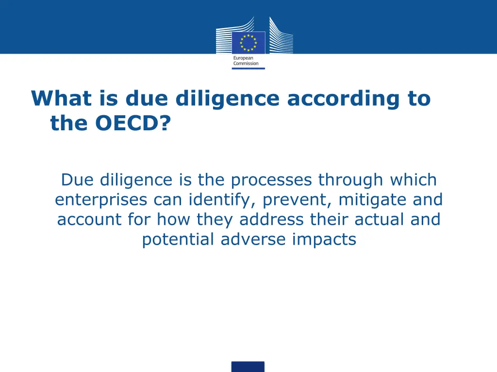 what is due diligence according to the oecd