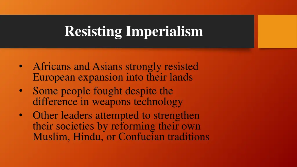 resisting imperialism