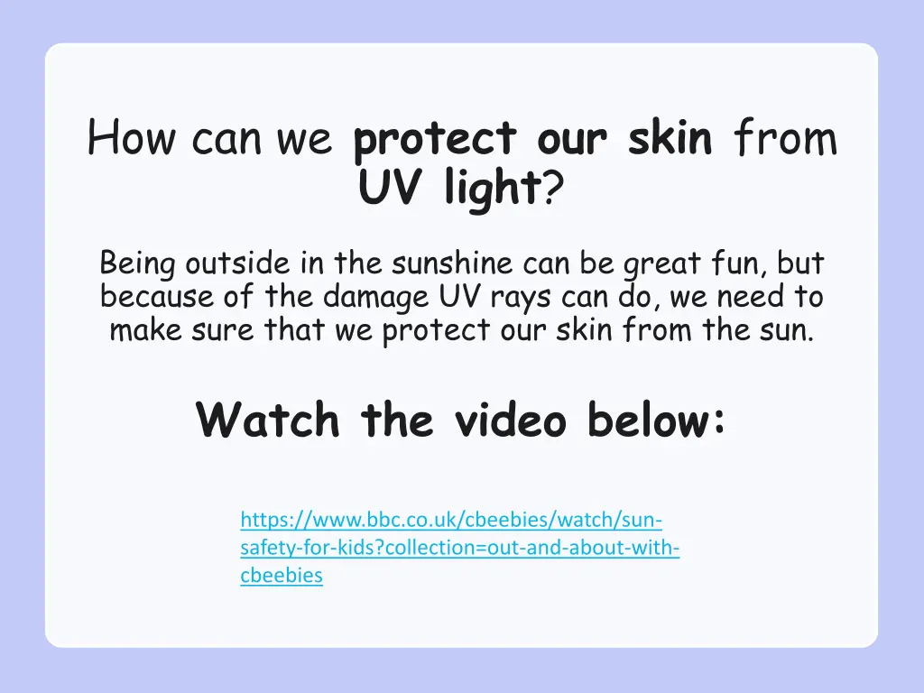 how can we protect our skin from uv light