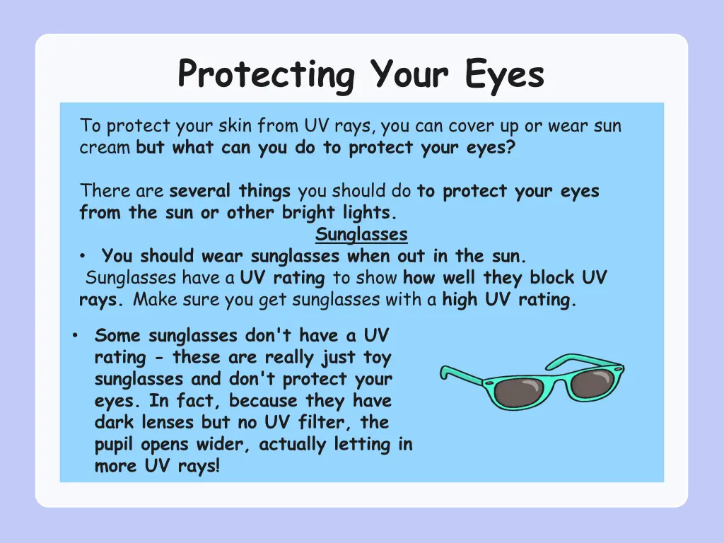 protecting your eyes