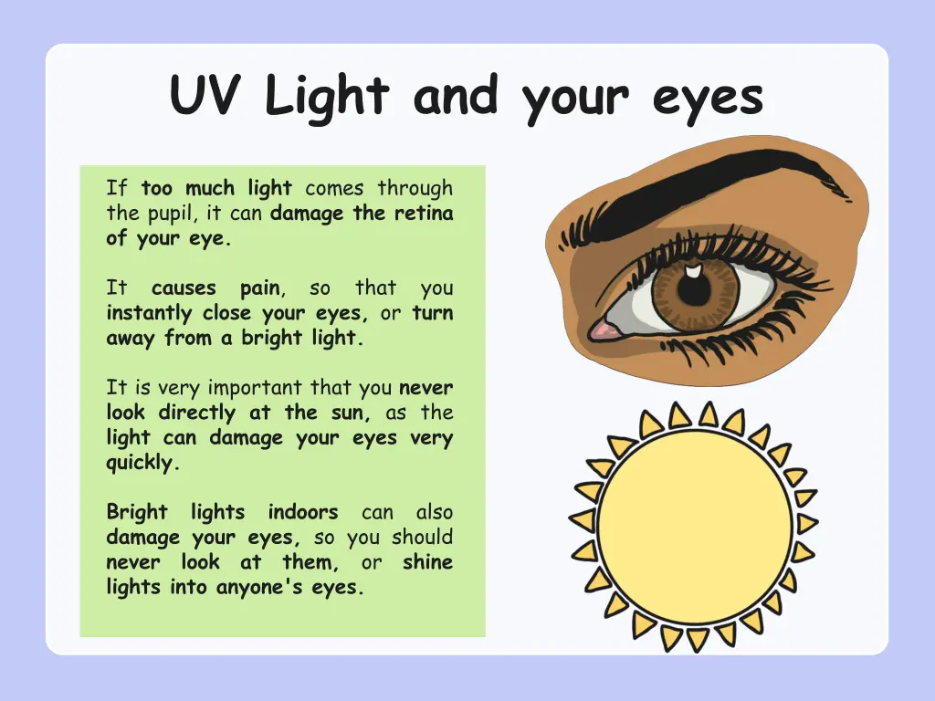 uv light and your eyes