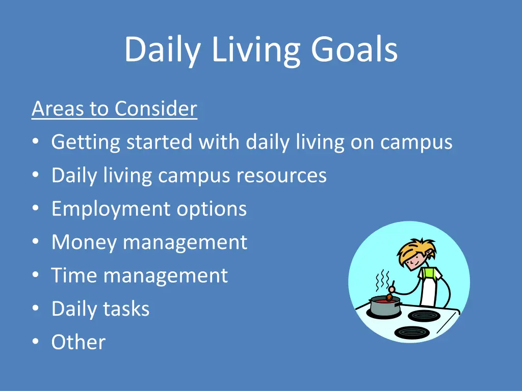 daily living goals