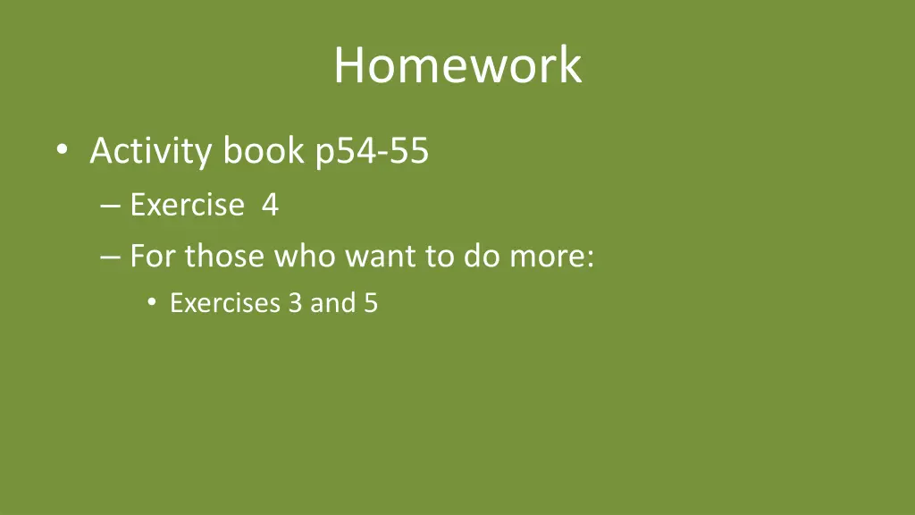 homework