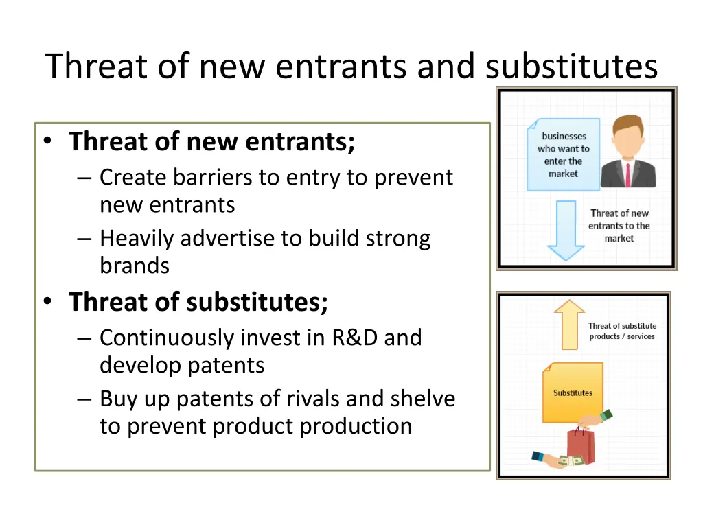 threat of new entrants and substitutes