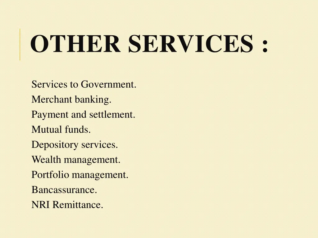 other services