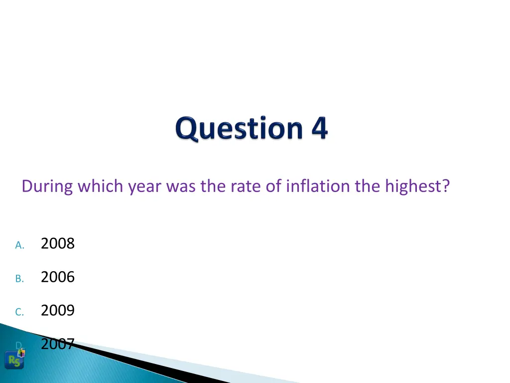 during which year was the rate of inflation