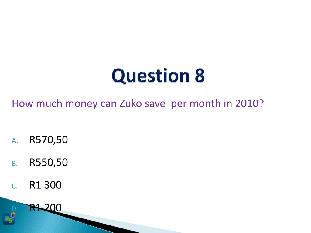 how much money can zuko save per month in 2010