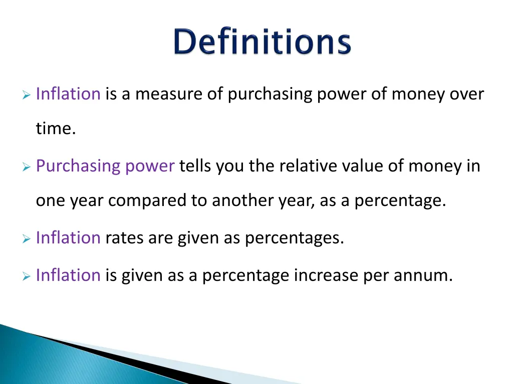 inflation is a measure of purchasing power