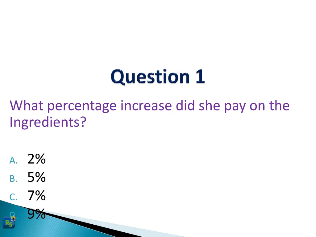 what percentage increase