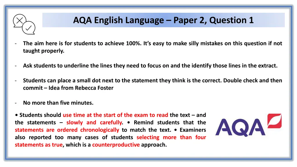 aqa english language paper 2 question 1