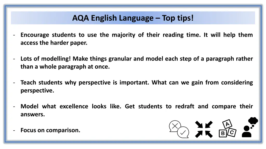 aqa english language top tips