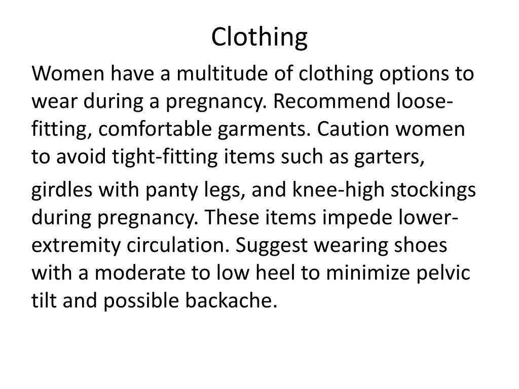 clothing