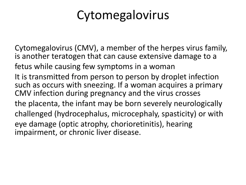 cytomegalovirus