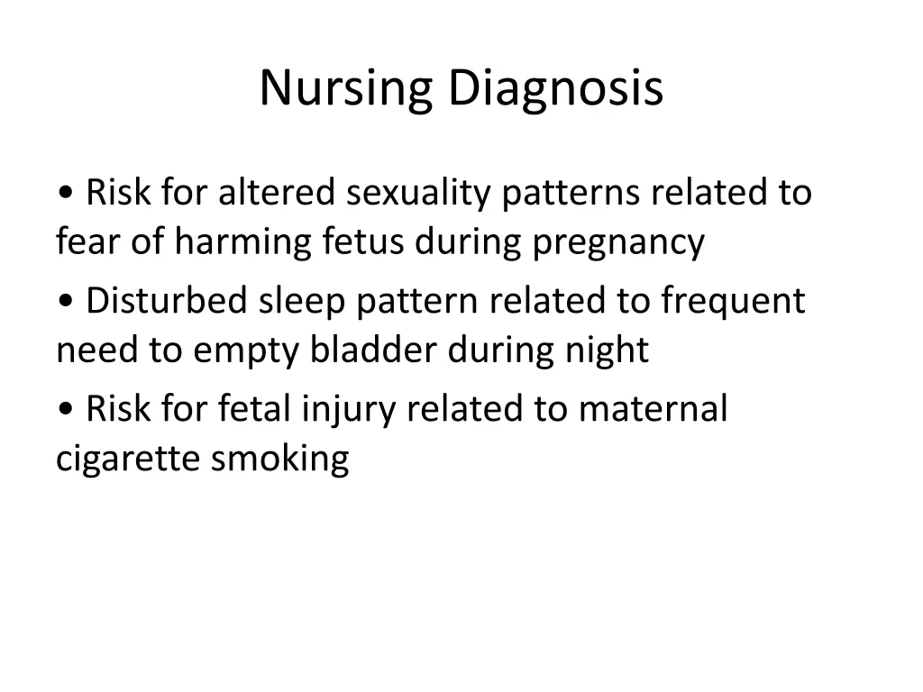 nursing diagnosis 1