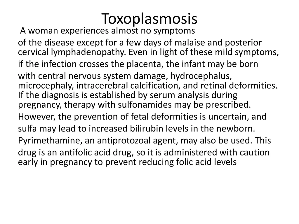 toxoplasmosis