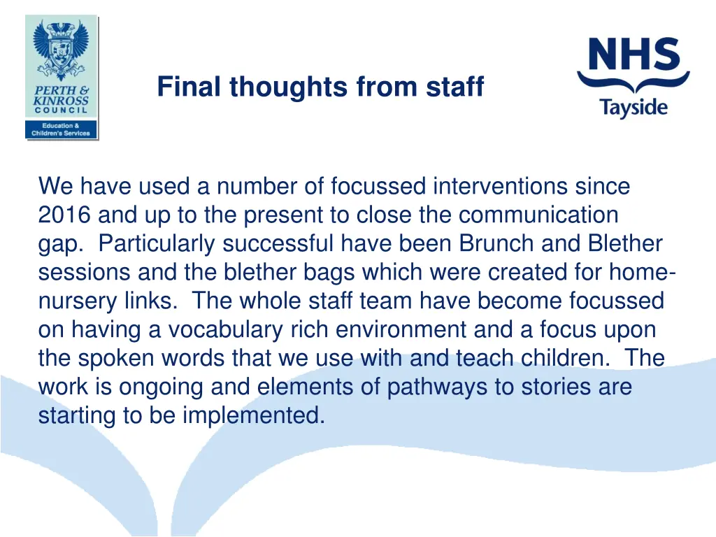 final thoughts from staff 1