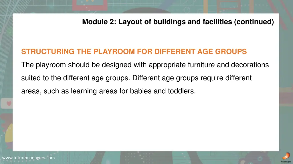 module 2 layout of buildings and facilities 3