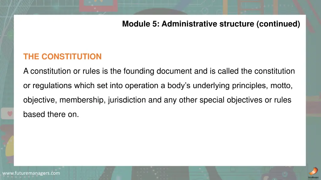 module 5 administrative structure continued 3