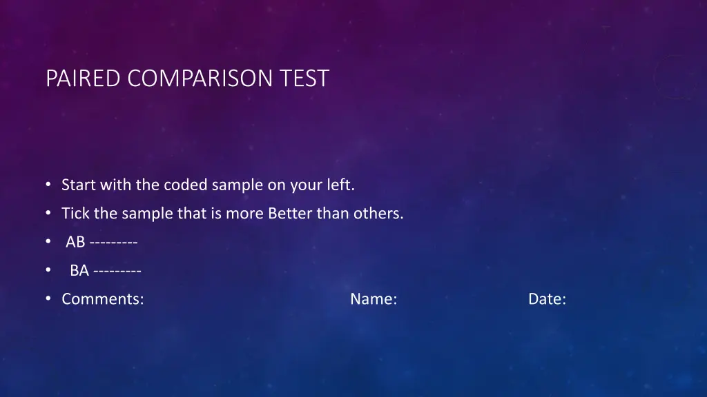 paired comparison test 1