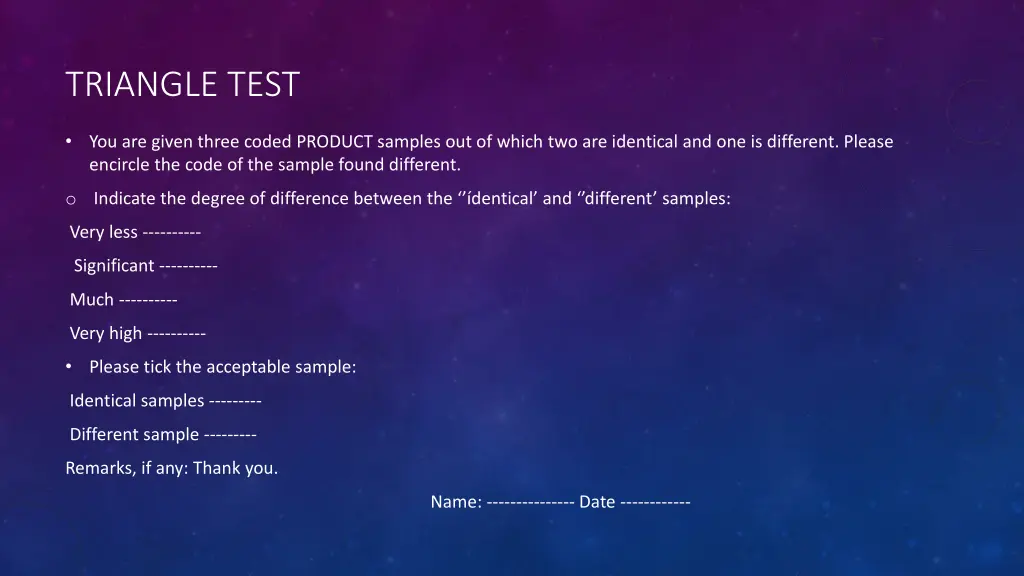 triangle test 1