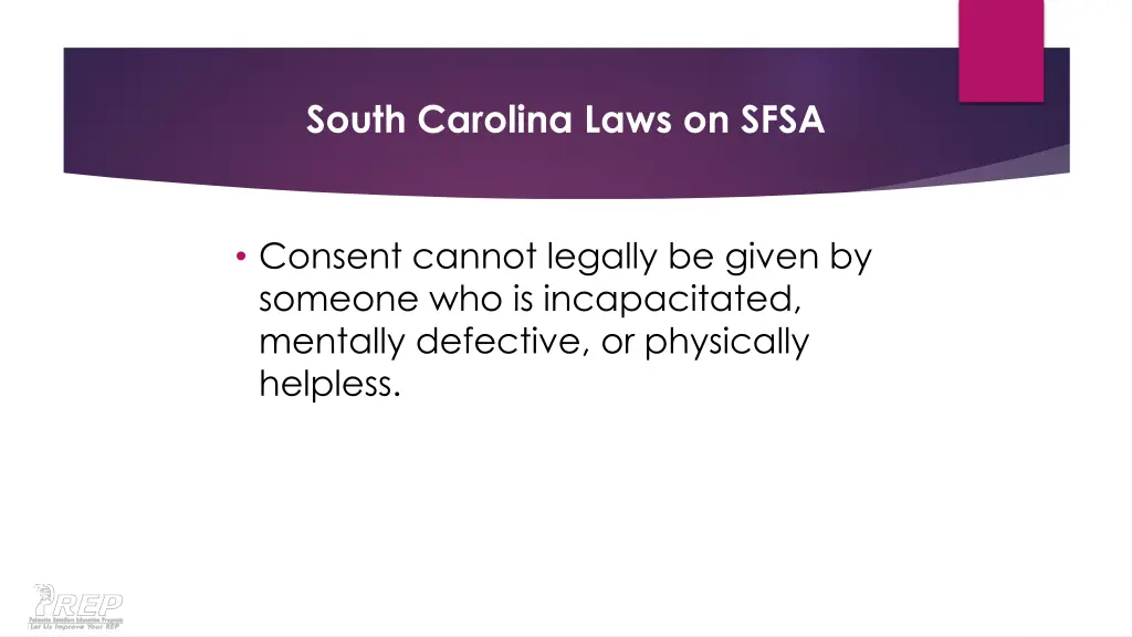 south carolina laws on sfsa