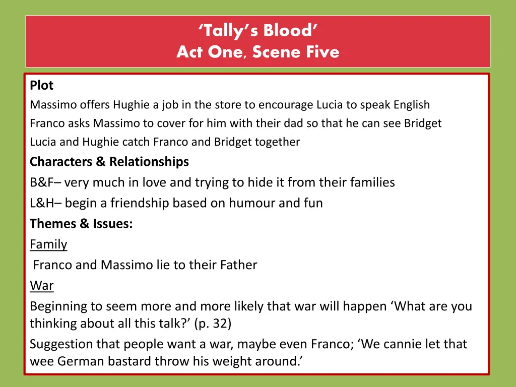 tally s blood act one scene five