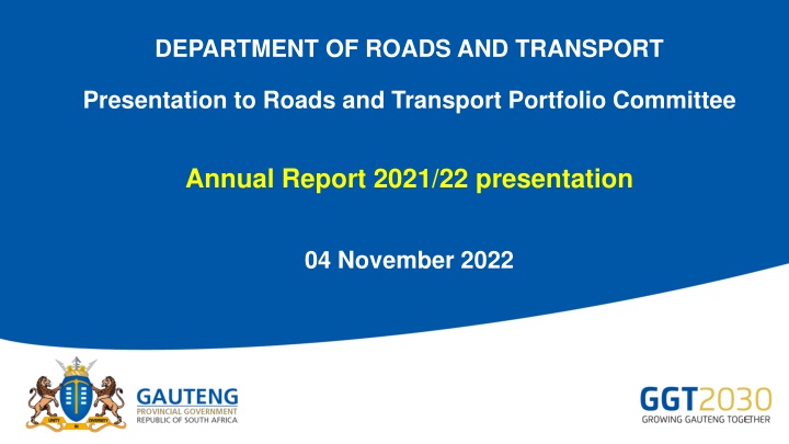 department of roads and transport