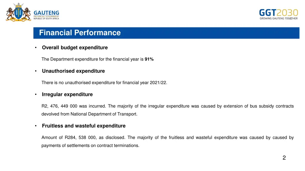 financial performance 1