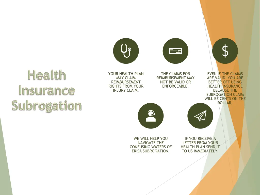 your health plan may claim reimbursement rights