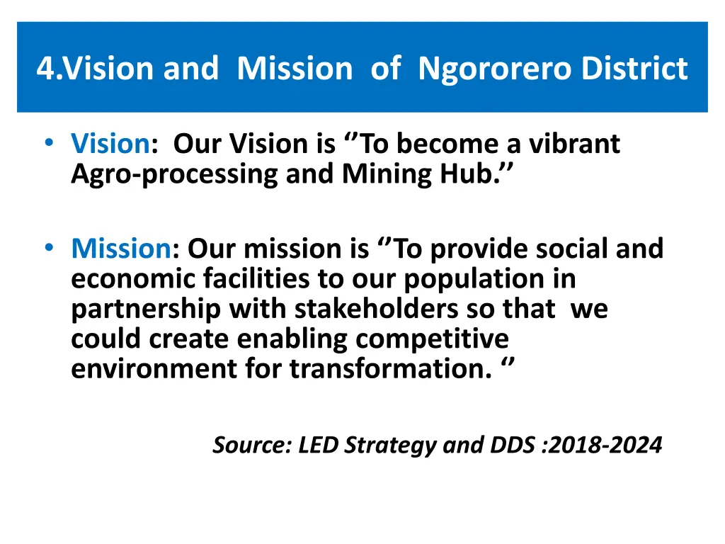 4 vision and mission of ngororero district